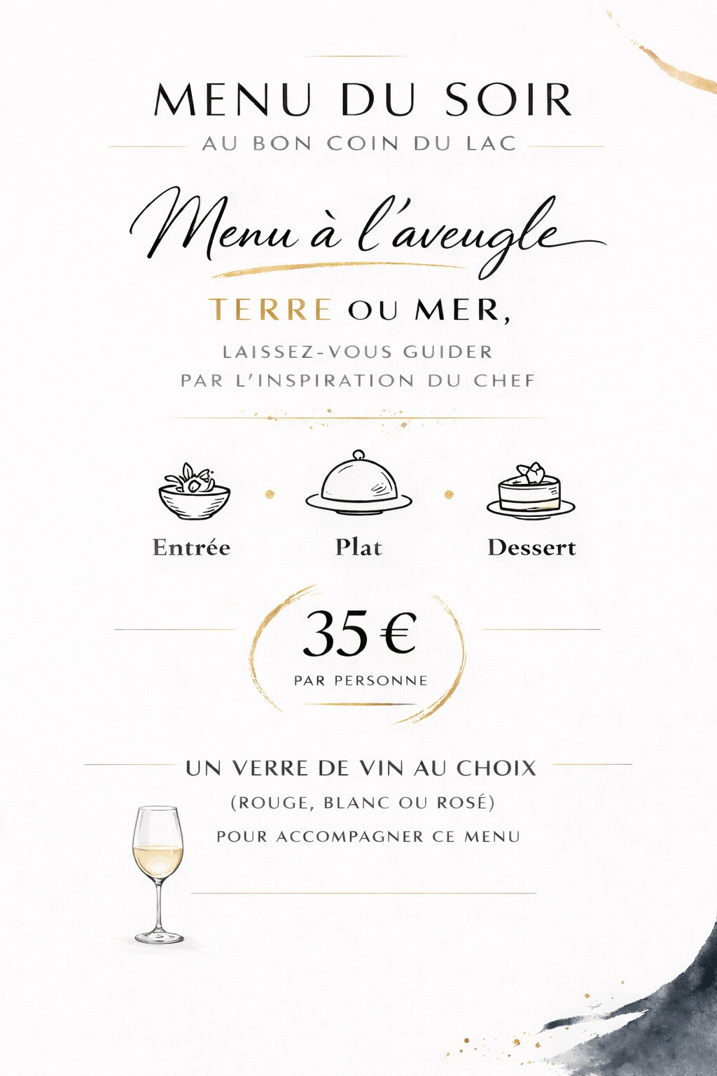 Menu dégustation à l'aveugle new